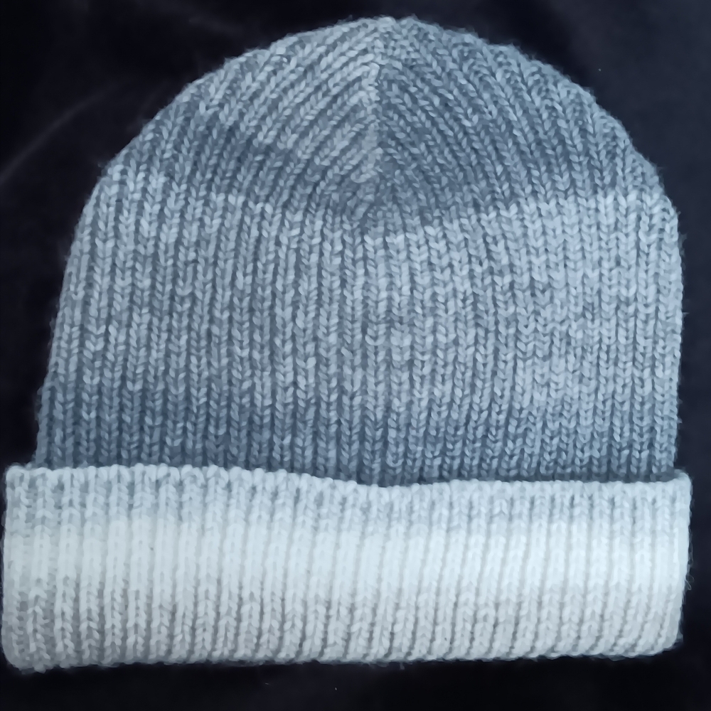 CLUB MONACO Ombre Ribbed Knit Beanie Wool Blend
